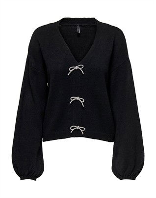 ONLDonna Bow V-Neck Strik 